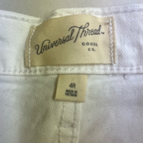 Universal Thread 90s Vintage Straight Leg Jeans White Size 4 - Picture 4 of 11